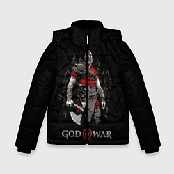 Куртка зимняя для мальчика Кратос-дровосек, цвет: 3D-черный