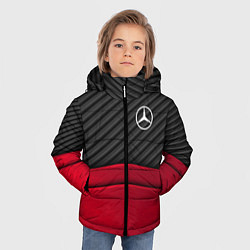 Куртка зимняя для мальчика Mercedes Benz: Red Carbon, цвет: 3D-черный — фото 2