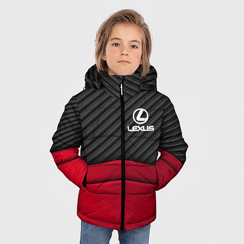 Зимняя куртка для мальчика Lexus: Red Carbon / 3D-Красный – фото 3
