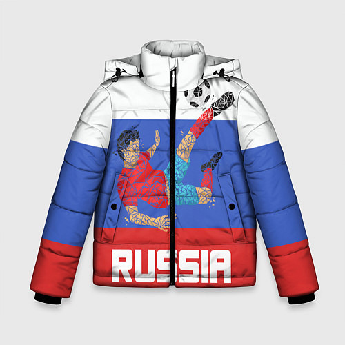 Зимняя куртка для мальчика Russia Footballer / 3D-Красный – фото 1