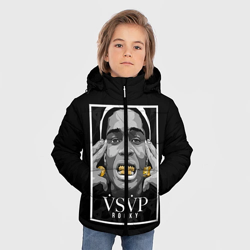 Зимняя куртка для мальчика ASAP Rocky: Gold Edition / 3D-Красный – фото 3