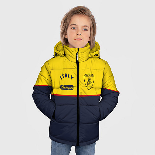 Зимняя куртка для мальчика Italy Lamborghini / 3D-Красный – фото 3