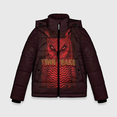Зимняя куртка для мальчика Twin Peaks: Red Owl / 3D-Черный – фото 1