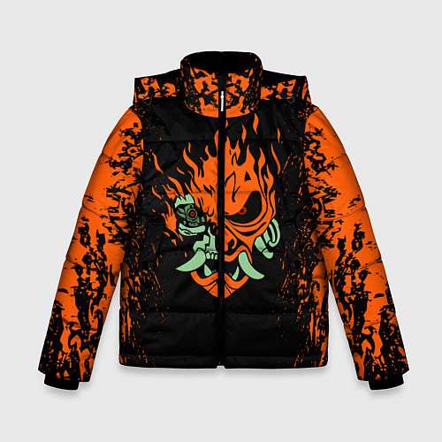 Зимняя куртка для мальчика Cyberpunk 2077: SAMURAI / 3D-Черный – фото 1