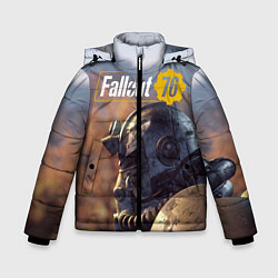 Куртка зимняя для мальчика Fallout 76, цвет: 3D-черный