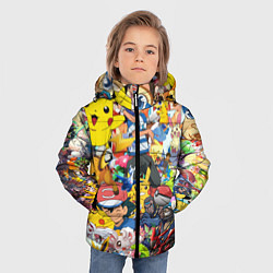 Куртка зимняя для мальчика Pokemon Bombing, цвет: 3D-черный — фото 2