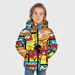 Куртка зимняя для мальчика Boom Pop Art, цвет: 3D-красный — фото 2