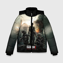 Куртка зимняя для мальчика Rainbow Six: Patriots, цвет: 3D-черный