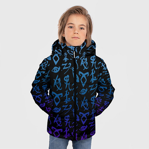 Зимняя куртка для мальчика Blue Runes / 3D-Светло-серый – фото 3