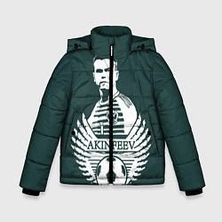 Куртка зимняя для мальчика Akinfeev Style, цвет: 3D-черный