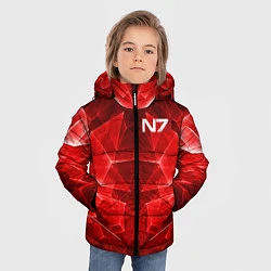 Куртка зимняя для мальчика Mass Effect: Red Armor N7, цвет: 3D-красный — фото 2