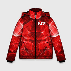 Куртка зимняя для мальчика Mass Effect: Red Armor N7, цвет: 3D-черный