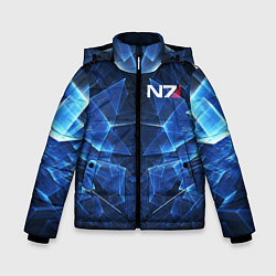 Куртка зимняя для мальчика Mass Effect: Blue Armor N7, цвет: 3D-красный