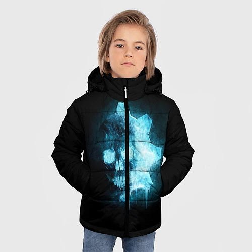 Зимняя куртка для мальчика Gears of War: Death Shadow / 3D-Красный – фото 3