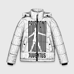 Куртка зимняя для мальчика Cris7iano Juventus, цвет: 3D-светло-серый