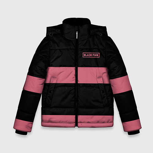 Зимняя куртка для мальчика Black Pink: Logo / 3D-Черный – фото 1