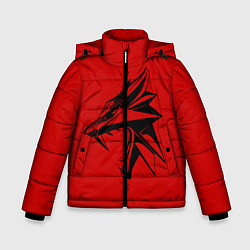 Куртка зимняя для мальчика Оскал Ведьмака, цвет: 3D-черный
