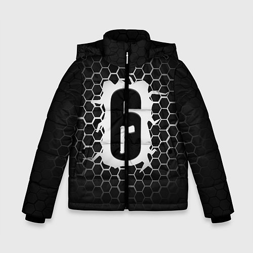 Зимняя куртка для мальчика R6S: Carbon Symbon / 3D-Черный – фото 1