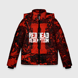 Куртка зимняя для мальчика Red Dead Redemption: Part II, цвет: 3D-черный