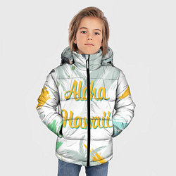 Куртка зимняя для мальчика Aloha Hawaii, цвет: 3D-светло-серый — фото 2