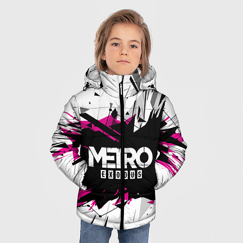 Зимняя куртка для мальчика Metro: Exodus Purple / 3D-Красный – фото 3