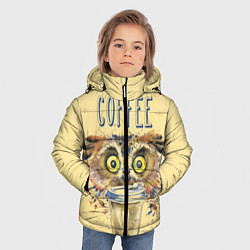 Куртка зимняя для мальчика Owls like coffee, цвет: 3D-светло-серый — фото 2
