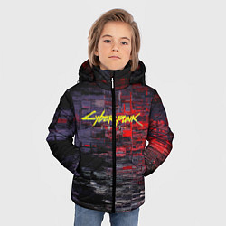Куртка зимняя для мальчика Cyberpunk 2077: Techno Style, цвет: 3D-черный — фото 2