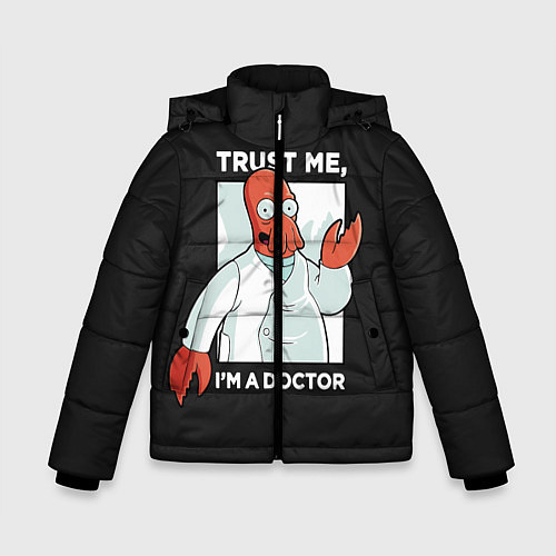 Зимняя куртка для мальчика Zoidberg: Trust Me / 3D-Красный – фото 1