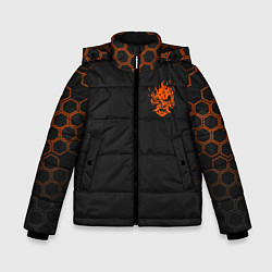 Куртка зимняя для мальчика Cyberpunk 2077: Samurai, цвет: 3D-черный