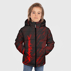Куртка зимняя для мальчика Cyberpunk 2077: Red Breaks, цвет: 3D-светло-серый — фото 2