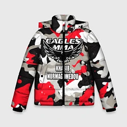 Куртка зимняя для мальчика Khabib Nurmagomedov: Red Camo, цвет: 3D-черный