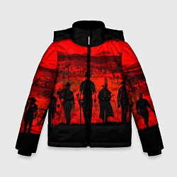 Куртка зимняя для мальчика RDR 2: Sunset, цвет: 3D-черный