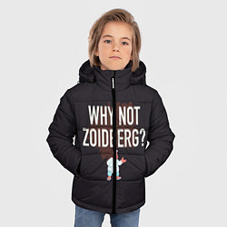 Куртка зимняя для мальчика Why not Zoidberg?, цвет: 3D-черный — фото 2