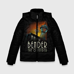 Куртка зимняя для мальчика Bender The Offender, цвет: 3D-черный