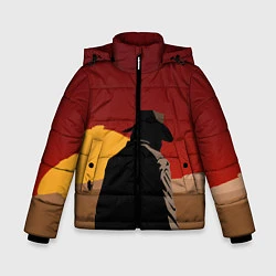 Куртка зимняя для мальчика RDR 2: Dark Man, цвет: 3D-черный