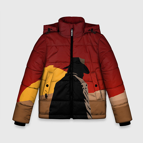 Зимняя куртка для мальчика RDR 2: Dark Man / 3D-Черный – фото 1