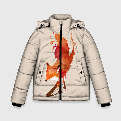Зимняя куртка для мальчика Paint Fox / 3D-Черный – фото 1