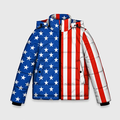 Зимняя куртка для мальчика American Patriot / 3D-Черный – фото 1