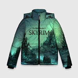 Куртка зимняя для мальчика SKYRIM, цвет: 3D-черный
