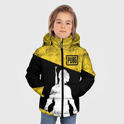 Куртка зимняя для мальчика PUBG: Yellow Grunge, цвет: 3D-черный — фото 2
