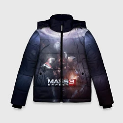 Куртка зимняя для мальчика Mass Effect 3, цвет: 3D-светло-серый
