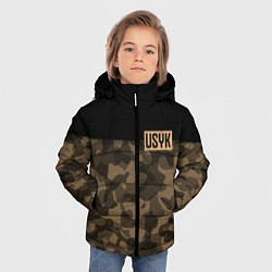 Куртка зимняя для мальчика USYK Camo, цвет: 3D-черный — фото 2