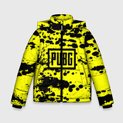 Куртка зимняя для мальчика PUBG: Yellow Stained, цвет: 3D-красный