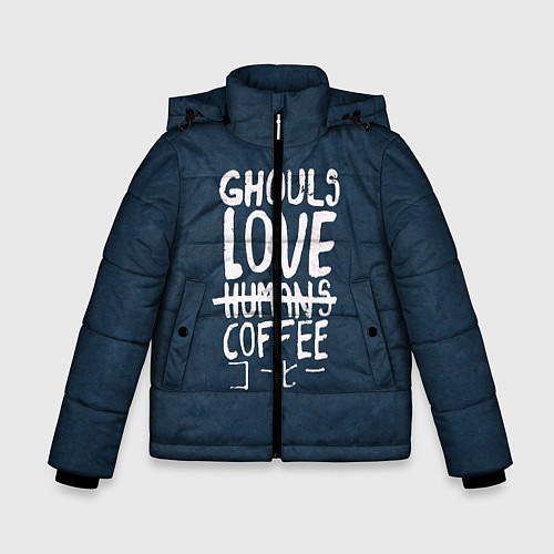 Зимняя куртка для мальчика Ghouls Love Coffee / 3D-Красный – фото 1