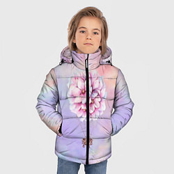 Куртка зимняя для мальчика Цветочный шар, цвет: 3D-черный — фото 2