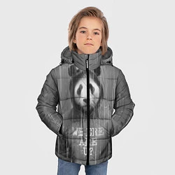 Куртка зимняя для мальчика Where are u?, цвет: 3D-черный — фото 2