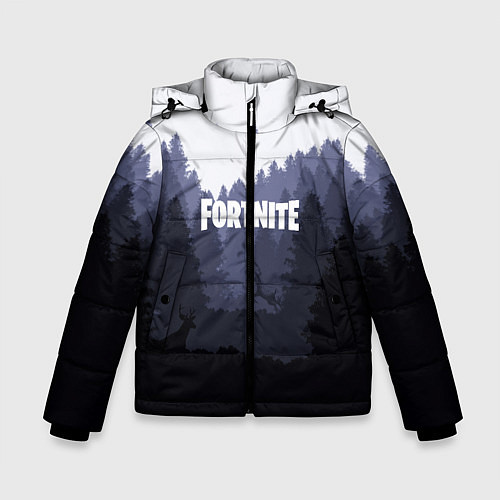 Зимняя куртка для мальчика Fortnite: Dark Forest / 3D-Черный – фото 1