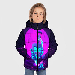 Куртка зимняя для мальчика Akali KDA, цвет: 3D-черный — фото 2