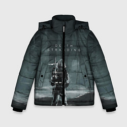 Куртка зимняя для мальчика Death Stranding: Dark Space, цвет: 3D-черный
