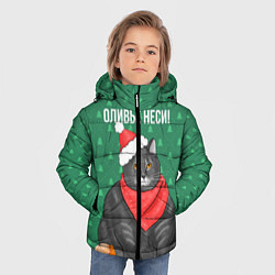 Куртка зимняя для мальчика Оливье неси, цвет: 3D-черный — фото 2